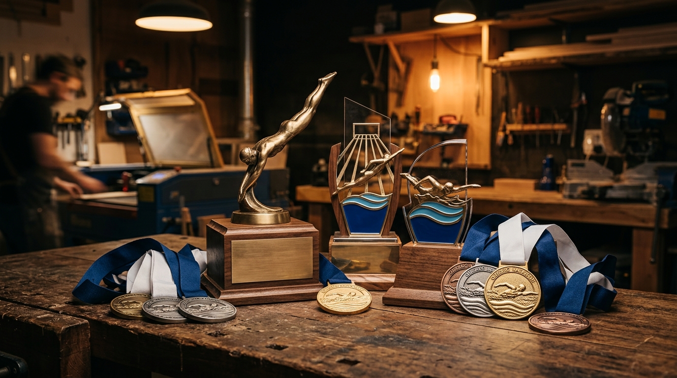 Trophées et médailles pour tournois de natation au Québec : guide pour les organisateurs