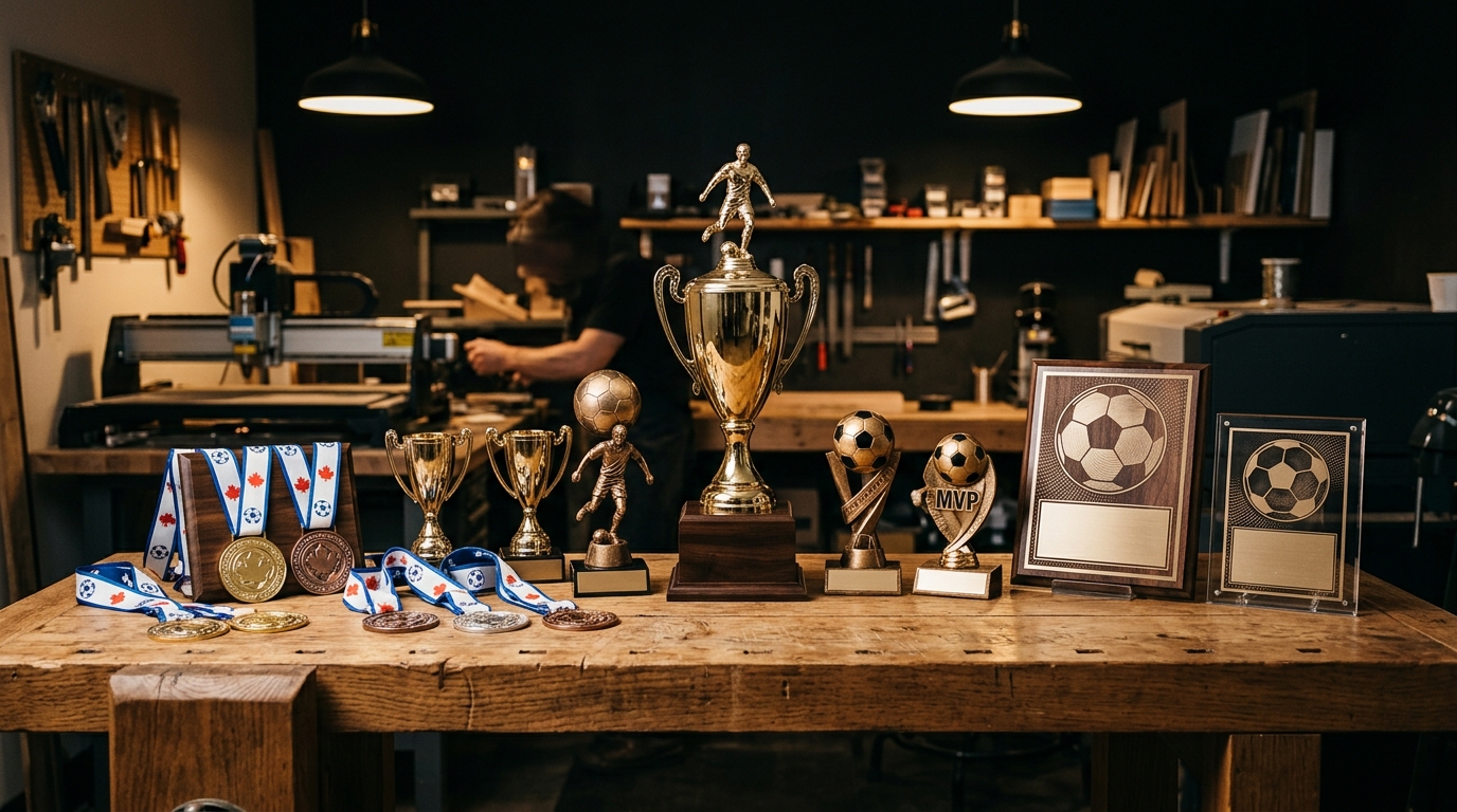 Trophées et médailles pour tournois de soccer au Québec : guide pour les organisateurs