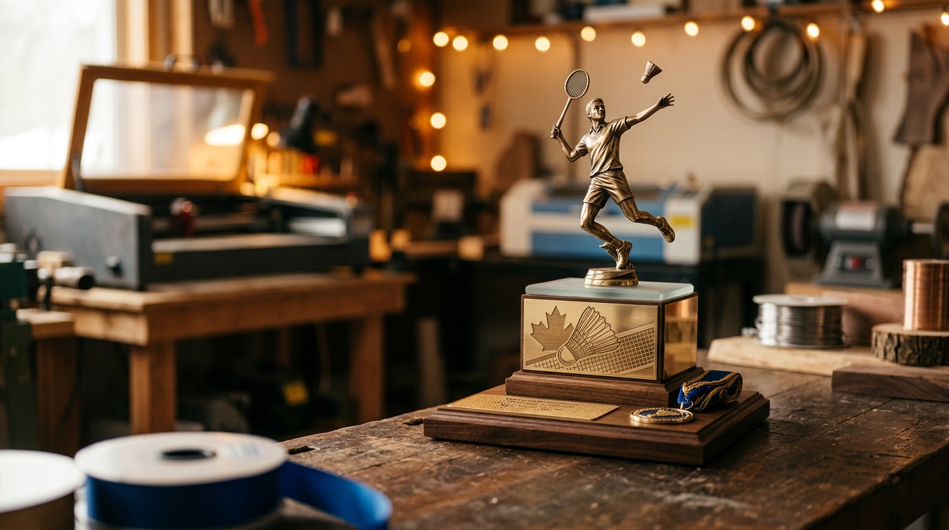 Trophées et médailles pour tournois de badminton au Québec : guide pour les organisateurs