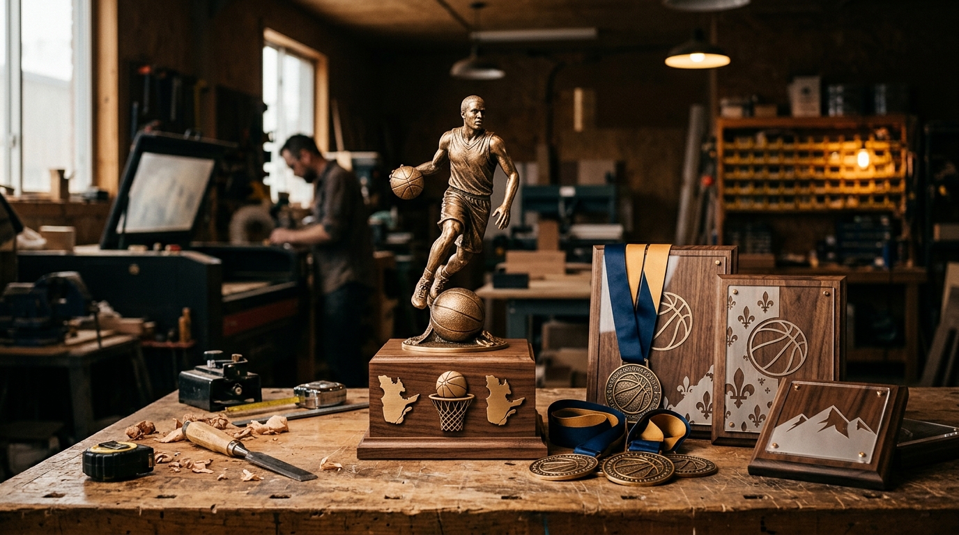 Trophées et médailles pour tournois de basketball au Québec : guide pour les organisateurs