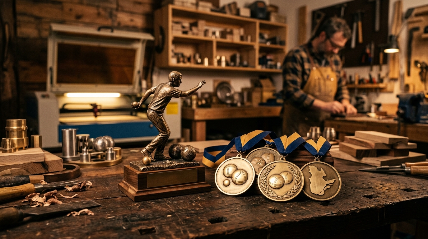 Trophées et médailles pour tournois de pétanque au Québec : guide pour les organisateurs