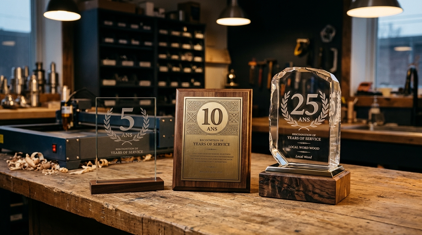 Années de service : quelles plaques et quels prix pour souligner 5, 10 ou 25 ans d'ancienneté