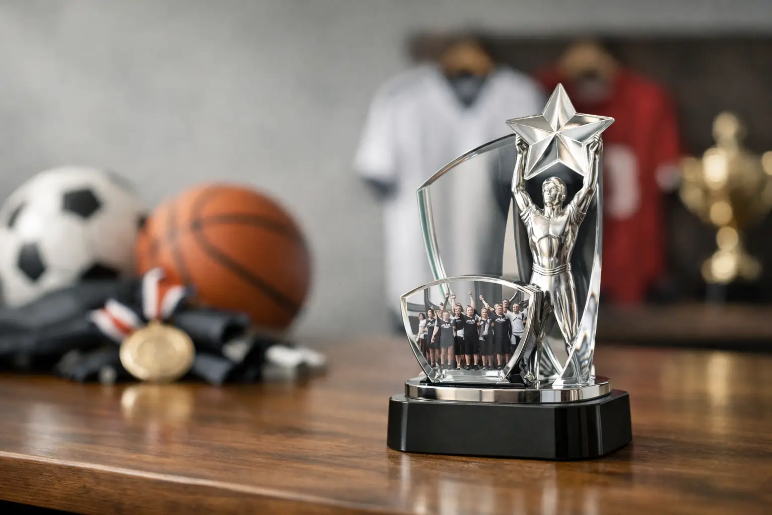 Choisir un trophée personnalisé équipe sportive
