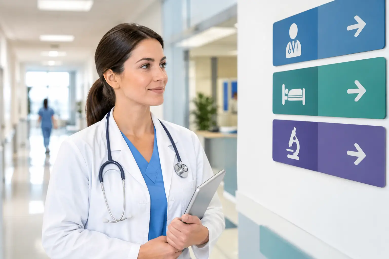 Exemple de signalétique clinique médicale