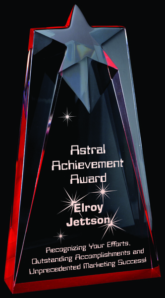Trophée acrylique Astral moyen