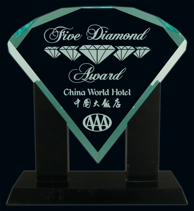 Trophée acrylique Jade Diamond