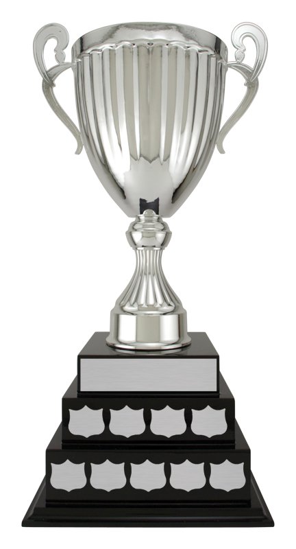 Trophée coupe Wakefield base piano or