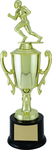 Coupe calice dorée 14¾ po — 14¾ po · Réf. PDU-AT22CPCH284G — gravure personnalisée — Mr Trophée