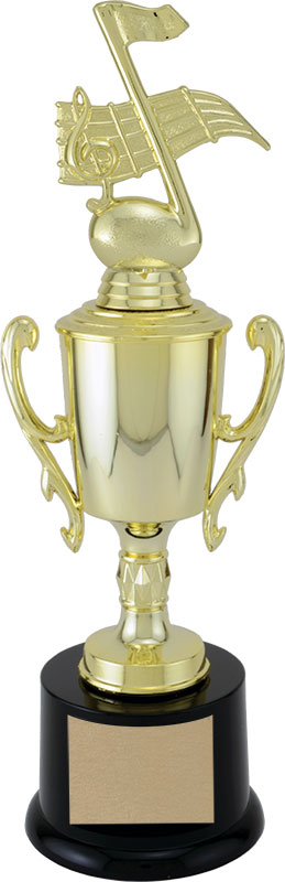 Coupe calice dorée 13¼ po — 13¼ po · Réf. PDU-AT22CPCH403G — gravure personnalisée — Mr Trophée