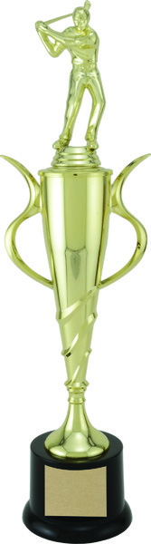 Coupe spirale dorée grande — 15½ po · Réf. PDU-AT22CPSP222G — gravure personnalisée — Mr Trophée