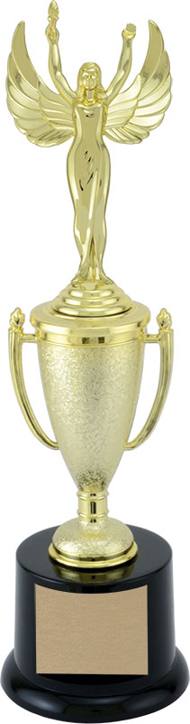 Coupe striée dorée petite