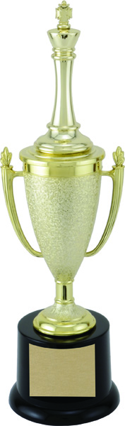 Coupe striée dorée