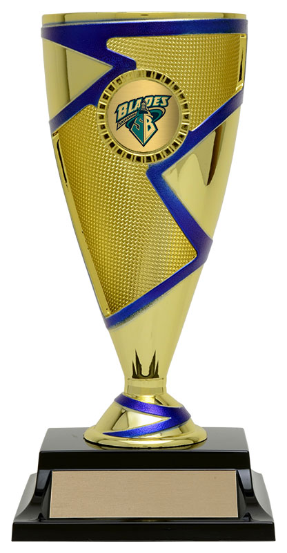 Coupe Zorro bleue 7 po
