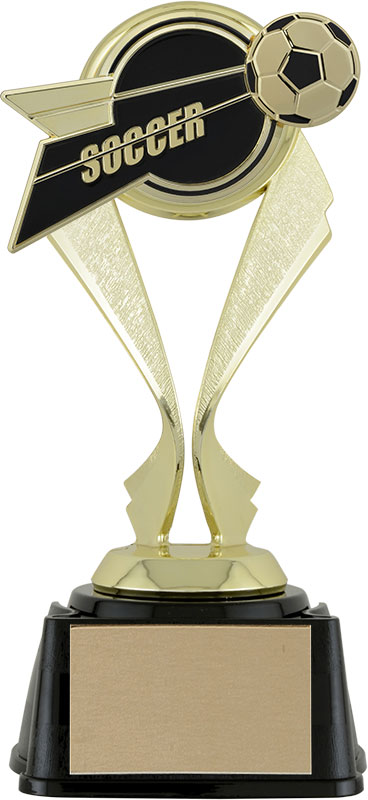 Trophée musique soccer figurine 7 1/8 po