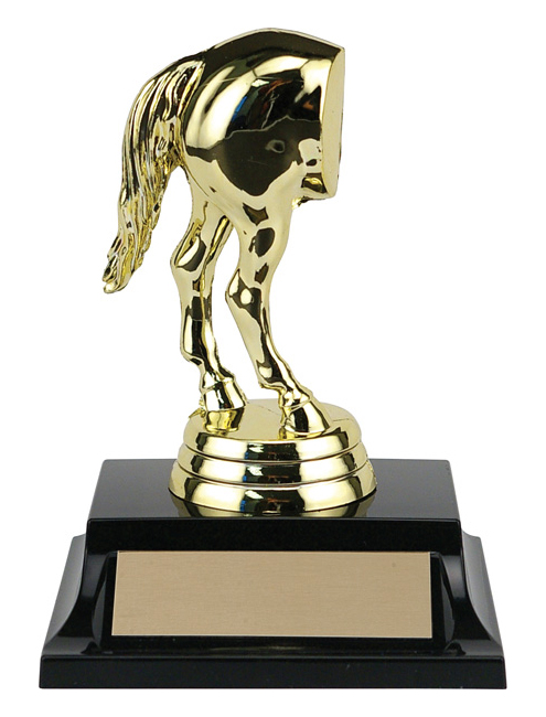 Trophée résine humoristique cheval