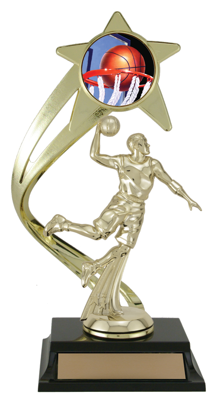 Trophée sport Shooting Star 10 po or