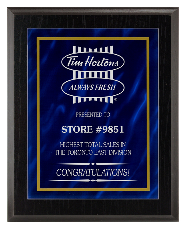 Plaque Austin bleu