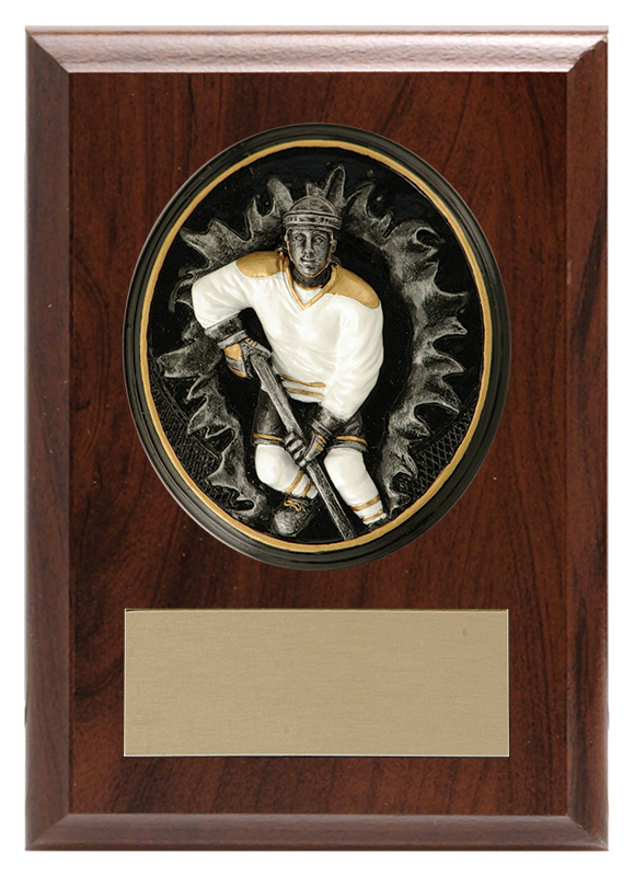 Plaque hockey joueur masculin