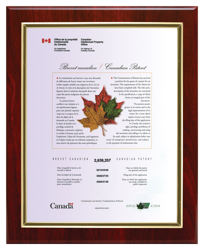 Porte-certificat laqué noir 10½ x 13 po