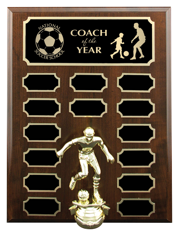 Plaque annuelle merisier 12 po