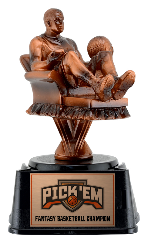 Trophée résine basketball fantaisie base