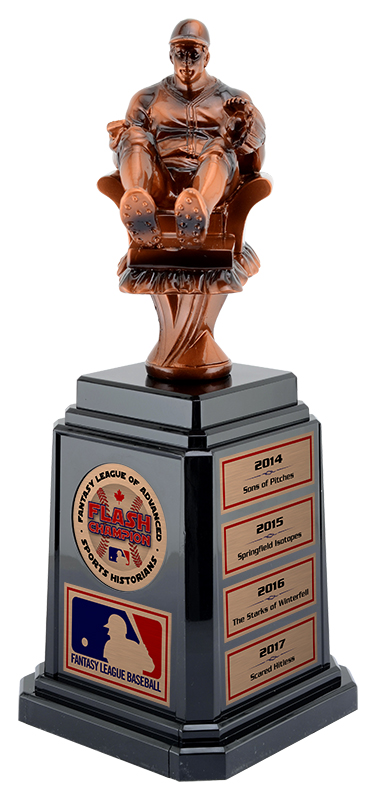 Trophée résine baseball fantaisie tour 11¼ po