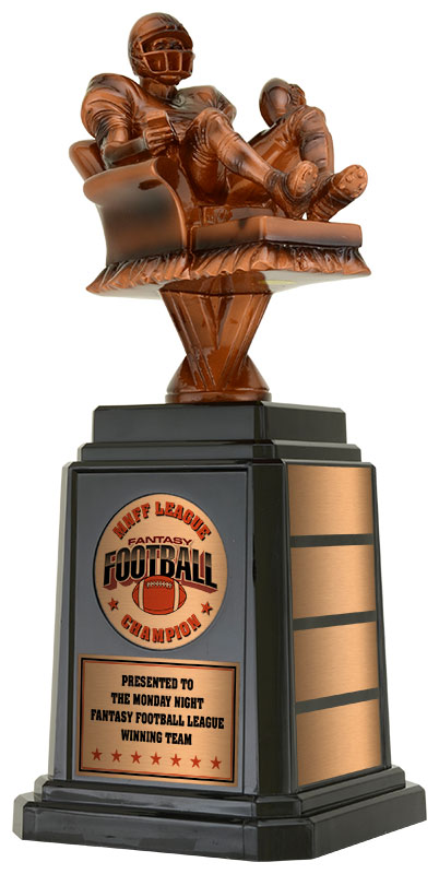 Trophée résine football tour 11¼ po