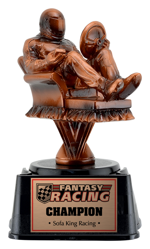 Trophée résine course fantaisie 7¾ po