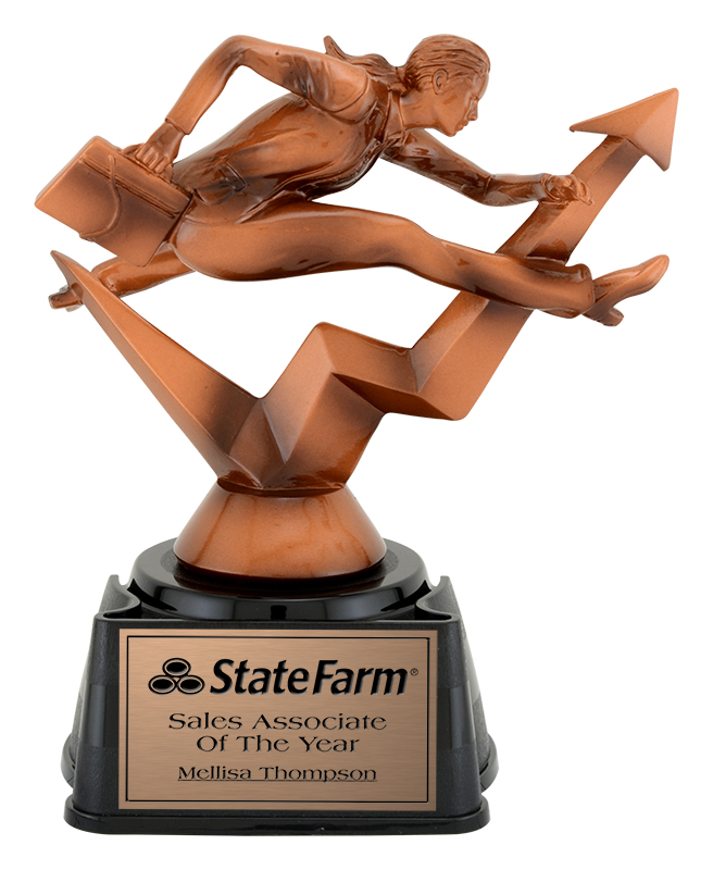 Trophée résine Exécutif femme 7¼ po