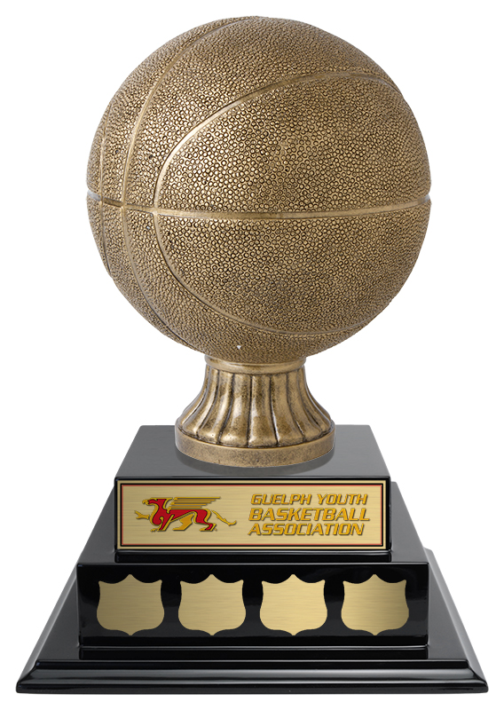 Trophée résine basketball XL annuel 15 po
