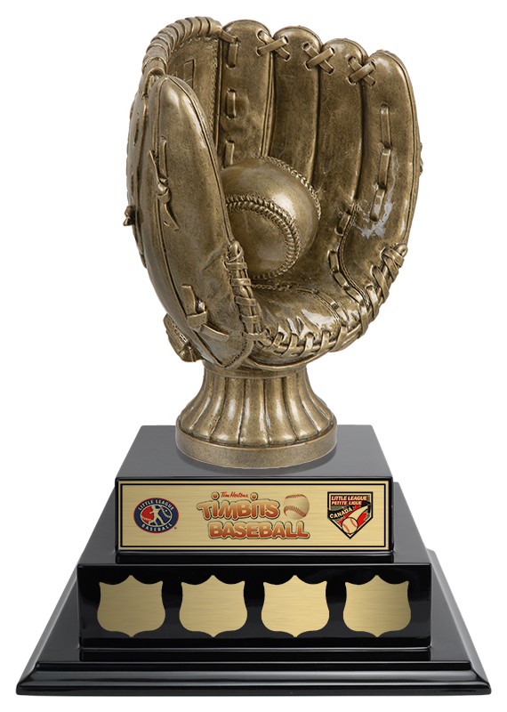 Trophée résine baseball XL annuel 15 po
