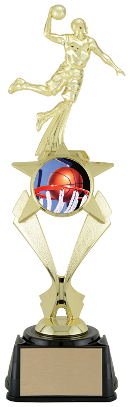 Trophée baseball basketball figurine