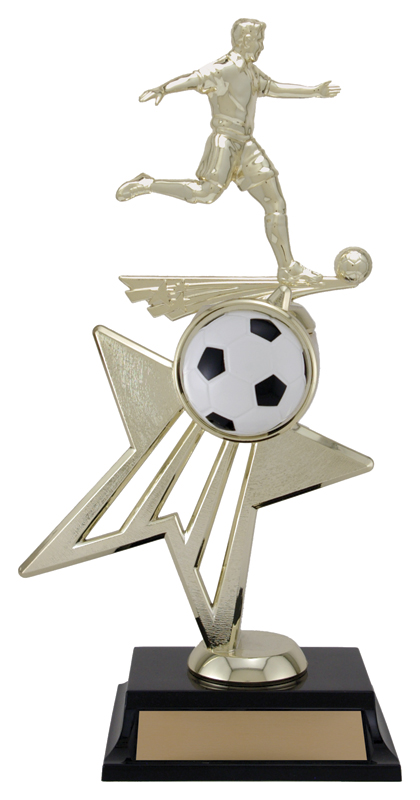 Trophée figurine Star Power 12¾ po or