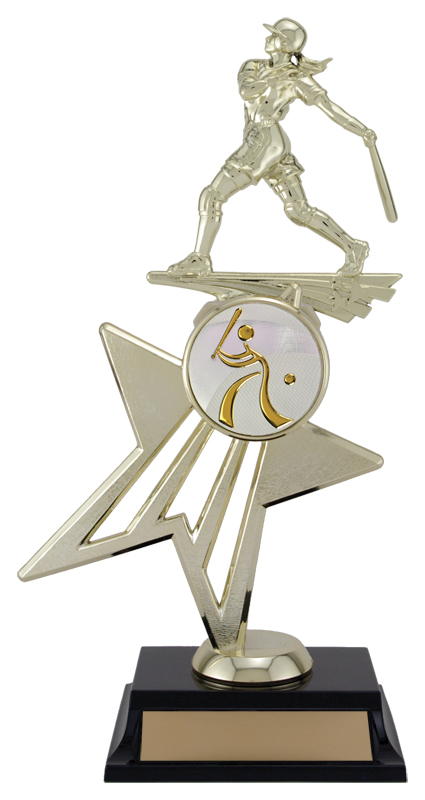 Trophée figurine Star Power 12¾ po or