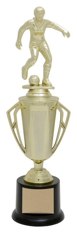 Coupe Bravo dorée 11½ po — 11½ po · Réf. PDU-AT23CPBR202G — gravure personnalisée — Mr Trophée