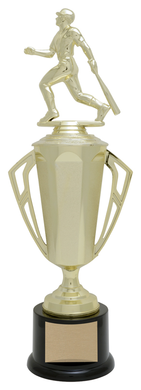 Coupe Bravo dorée 14½ po — 14½ po · Réf. PDU-AT23CPBR214G — gravure personnalisée — Mr Trophée