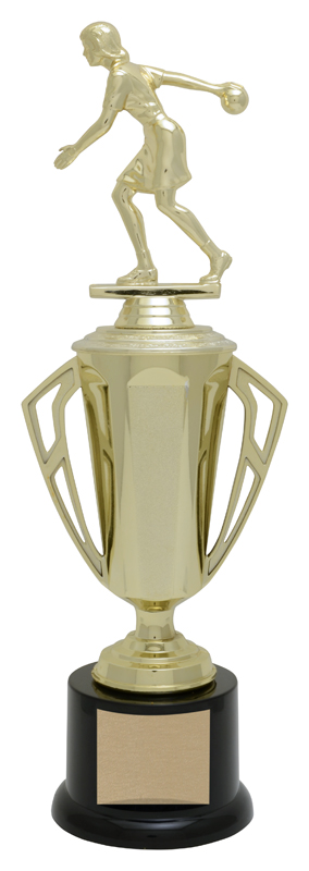 Coupe Bravo dorée 13 po — 13 po · Réf. PDU-AT23CPBR263G — gravure personnalisée — Mr Trophée