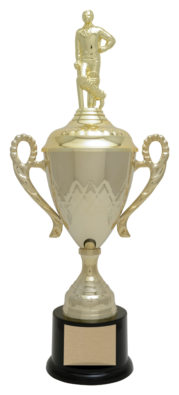 Coupe diamant dorée 15¼ po — 15¼ po · Réf. PDU-AT23CPDI242G — gravure personnalisée — Mr Trophée