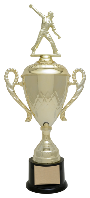 Coupe diamant dorée 17¼ po — 17¼ po · Réf. PDU-AT23CPDI243G — gravure personnalisée — Mr Trophée