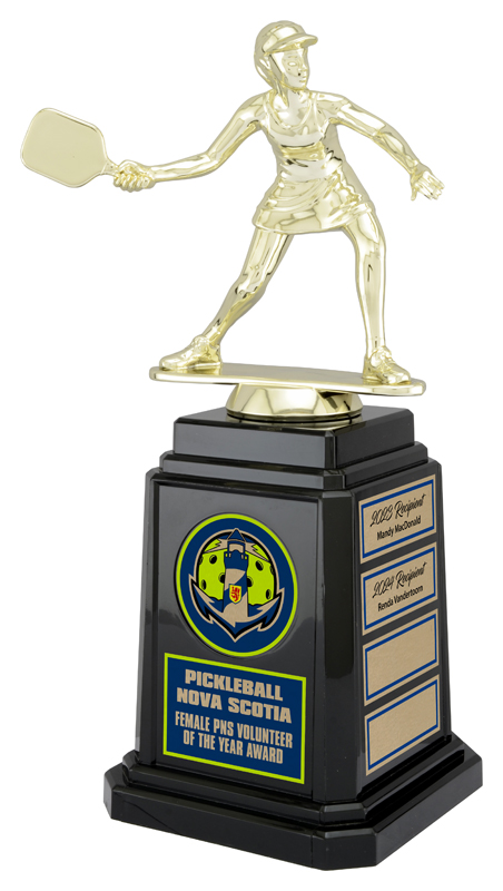 Trophée pickleball annuel masculin 11 1/4 po