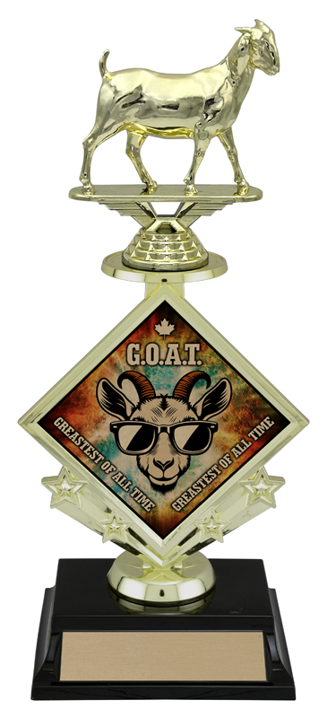 Trophée G.O.A.T. Diamond Star 11 1/4 po