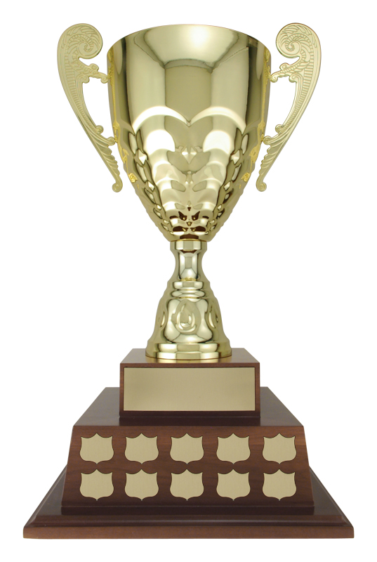 Trophée coupe Bianchi satin noir or