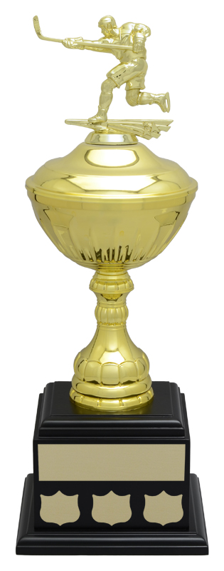 Trophée Casilina figurine noyer or