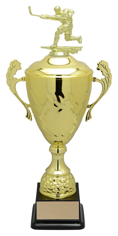 Coupe Avellino dorée avec figurine