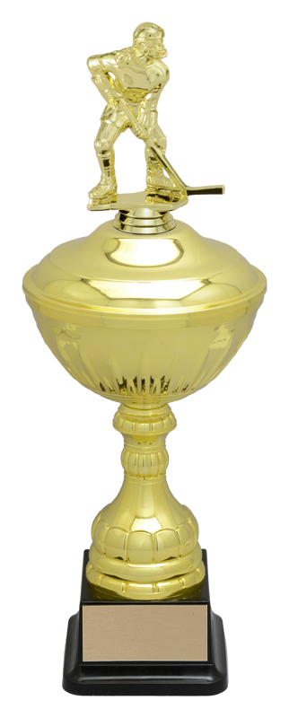 Coupe Casilina dorée avec figurine 17¾ po