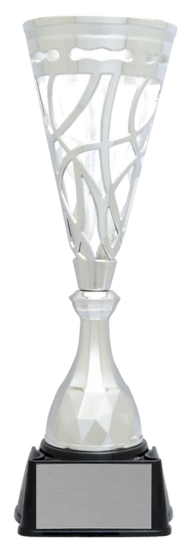 Coupe Xenon argentée 14⅝ po — 145/8 po · Réf. PDU-AT26CPEN03S — gravure personnalisée — Mr Trophée