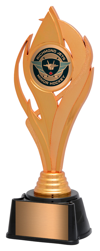 Trophée Inferno 10¼ po bronze — 10¼ po · Réf. PDU-AT26HR33102Z — gravure personnalisée — Mr Trophée