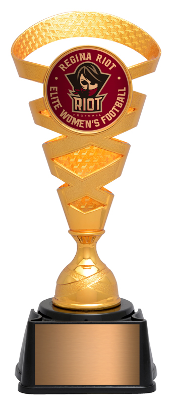 Trophée support Intrepid bronze 9-3/8 po — 93/8 po · Réf. PDU-AT26HR33103Z — gravure personnalisée — Mr Trophée