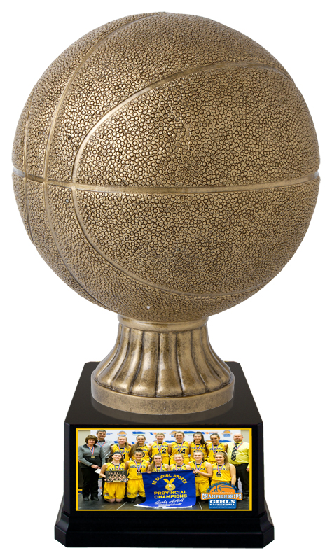 Trophée résine basketball XL masculin 13½ po