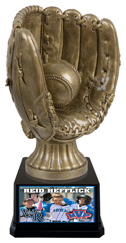 Trophée résine baseball XL socle 13½ po